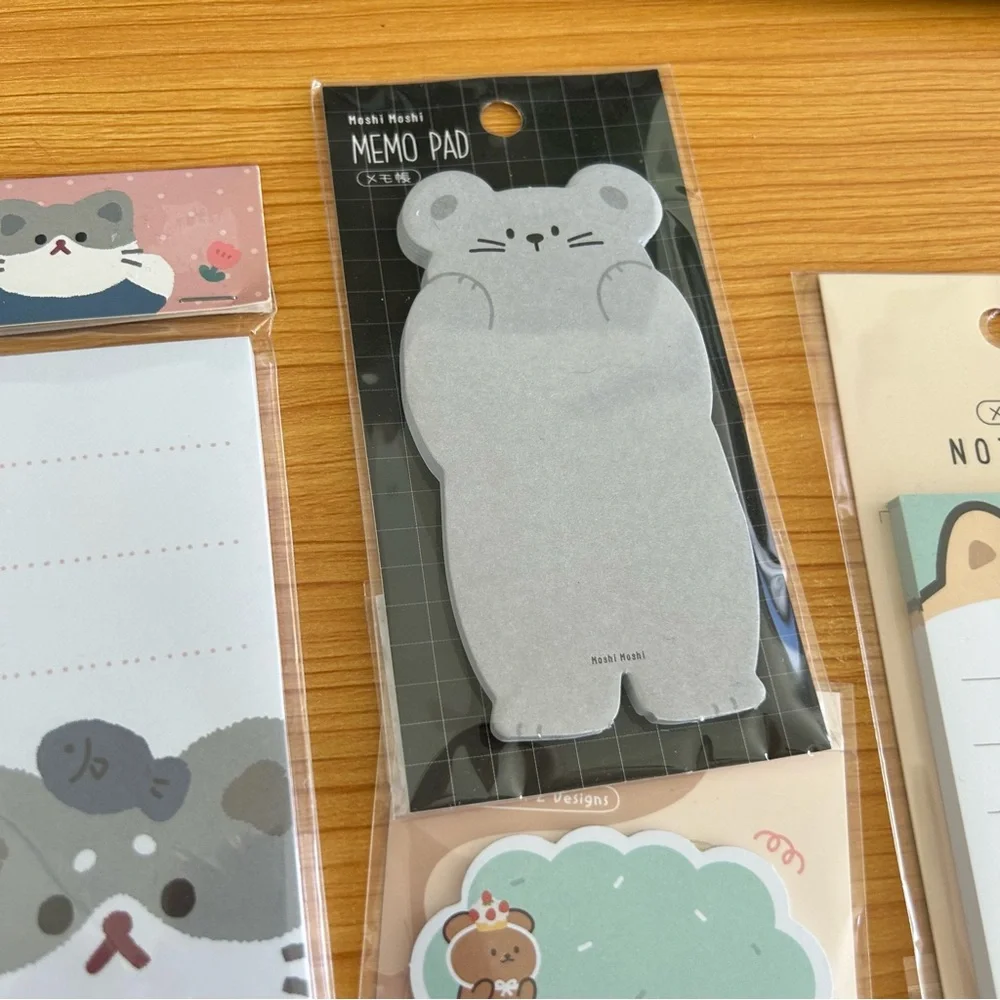 Set of 4 - Japanese Stationary Notepad Set